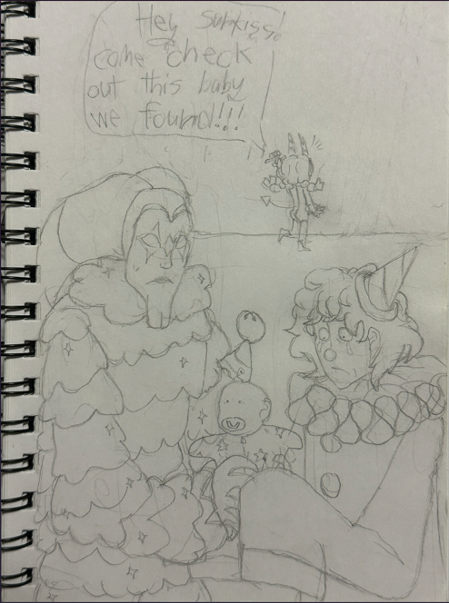 baby vs clown